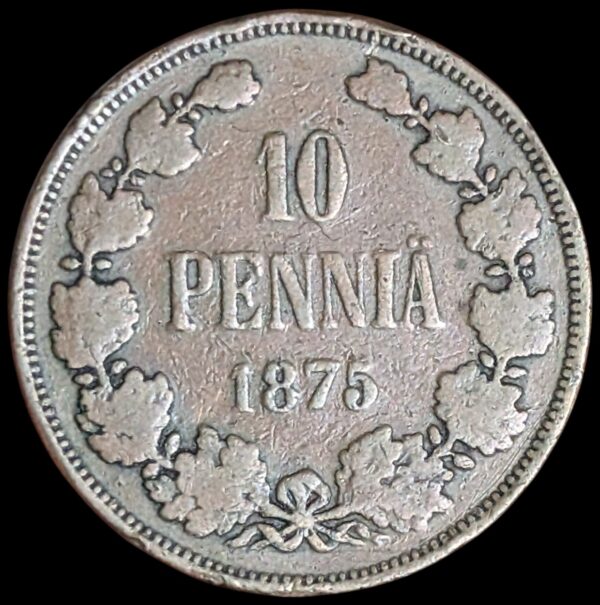 10 Penniä 1875