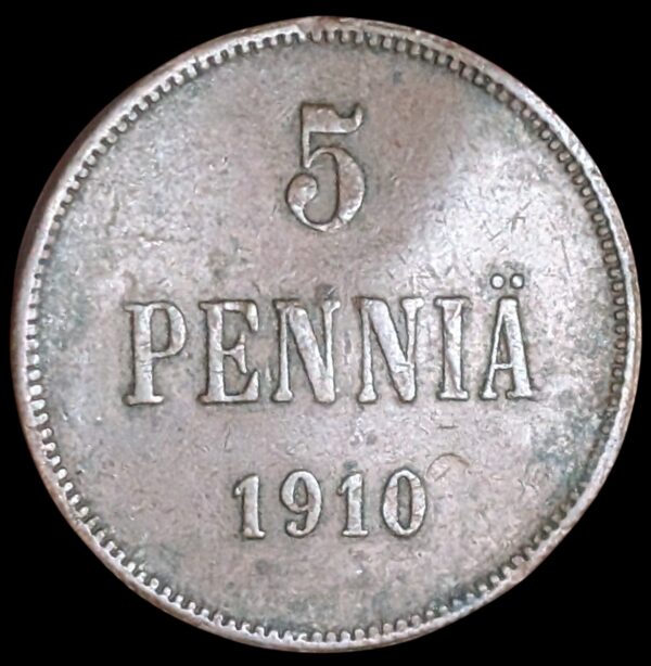 5 Penniä 1910