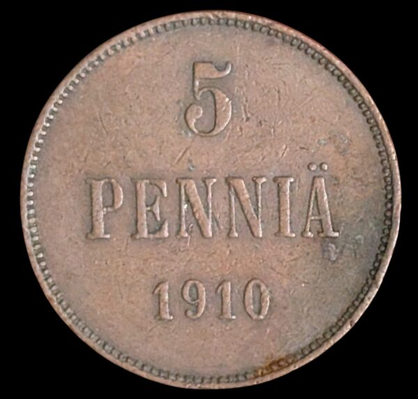 5 Penniä 1910