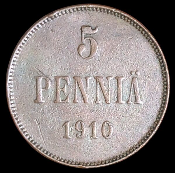 5 Penniä 1910