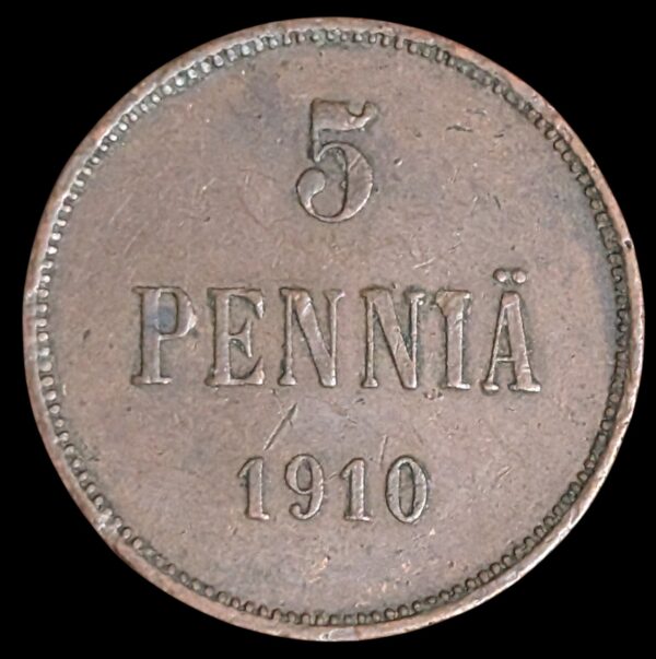 5 Penniä 1910