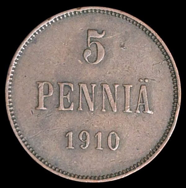 5 Penniä 1910