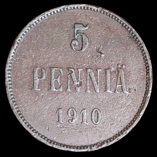 5 Penniä 1910