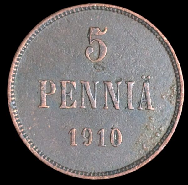 5 Penniä 1910