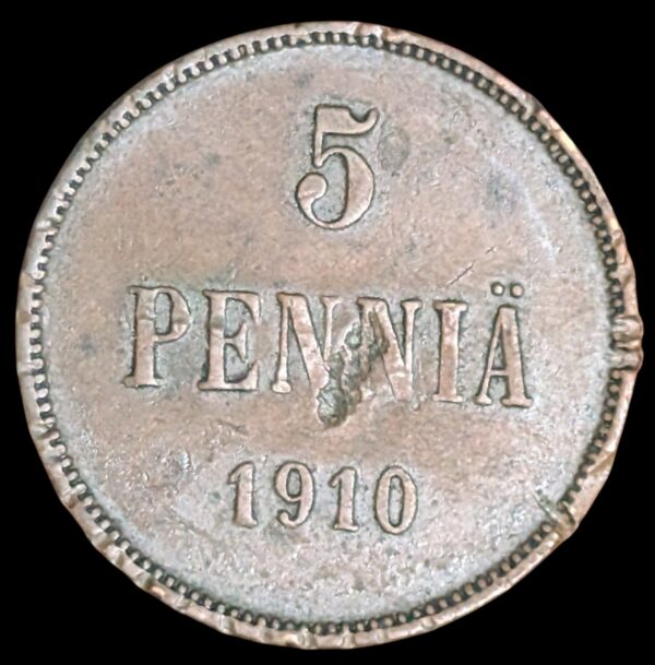 5 Penniä 1910