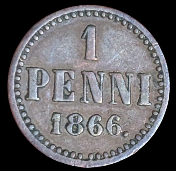 Finland 1866 1 Penni