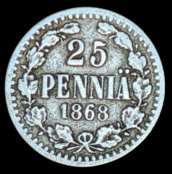 25 Penniä 1868