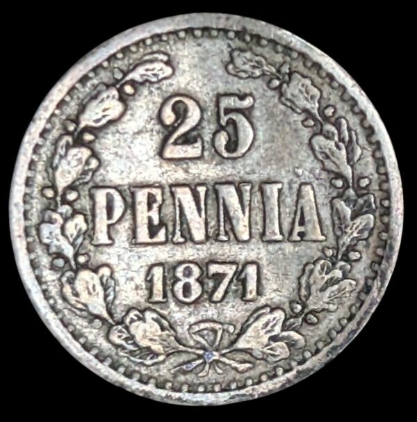 25 Penniä 1871 S
