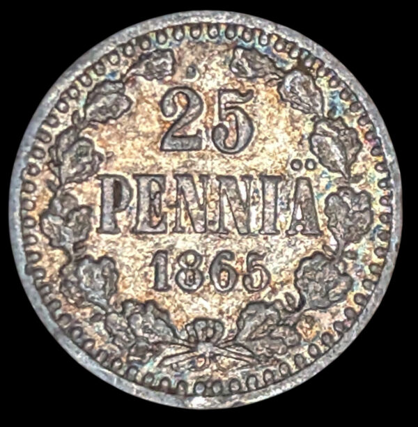 25 Penniä 1865 S