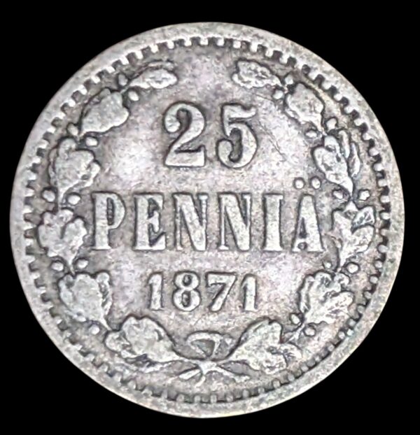 Finland 1871 S 25 Pennia