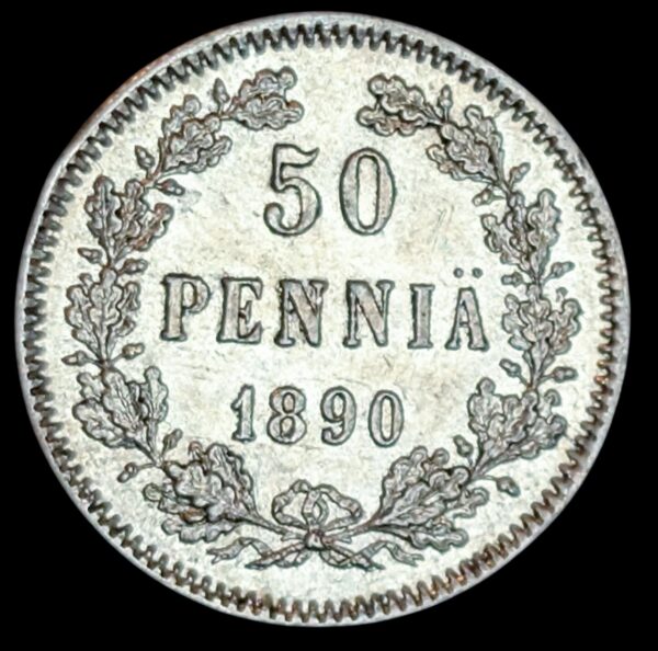Finland 1890 L 50 Pennia