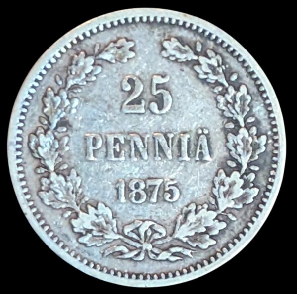 25 Penniä 1875 S