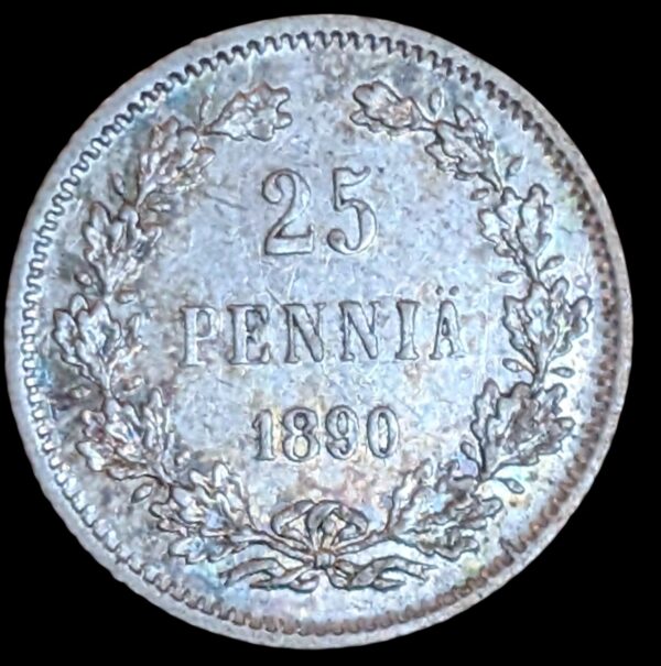 25 Penniä 1890 L