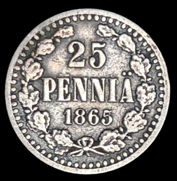25 Penniä 1865 S