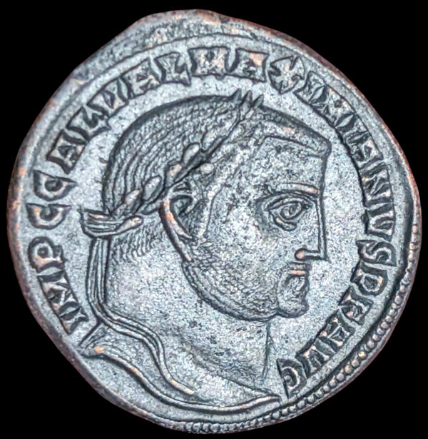 Galerius, Aleksandria, 308-310 jKr., Æ Follis