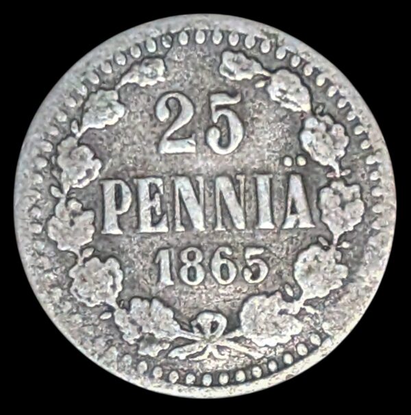 Finland 1865 S 25 Pennia
