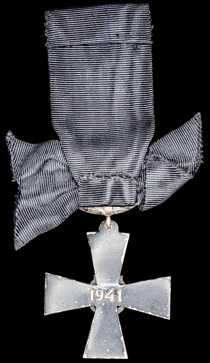 Finland 1941 4th Class Cross with Black Ribbon, Mourning Cross - Image 3