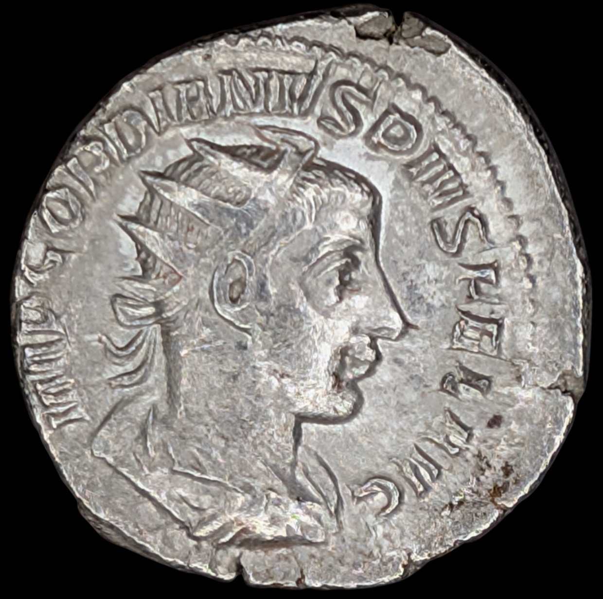 Gordian III 241-243 jKr, AR Antoninianus, Herakles, Rooma