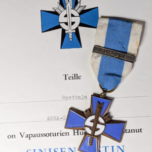Sininen Risti, Vapausota 1917 - 1918 soljella + myöntökirjalla