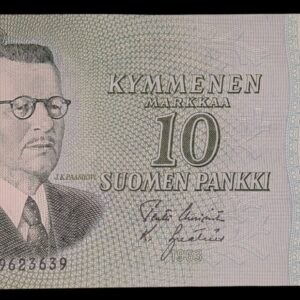 Finland 1963 10 Markkaa Litt. A AB9623639 UUS – Ign