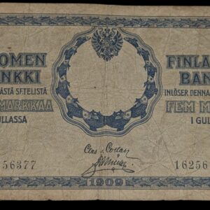 5 Markkaa 1909 16256377 SNY 130.5