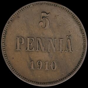 5 Penniä 1910
