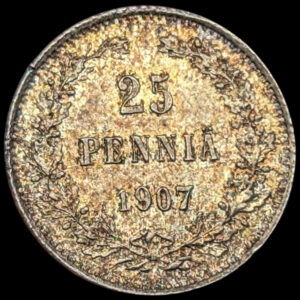 25 Penniä 1907 L