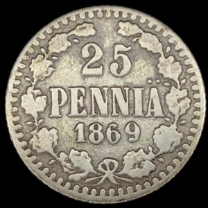 Finland 1869 S 25 Pennia