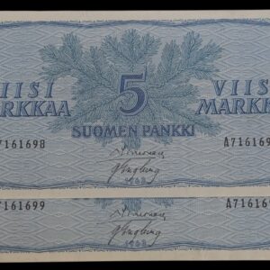 5 Markkaa 1963 A7161698-A7161699