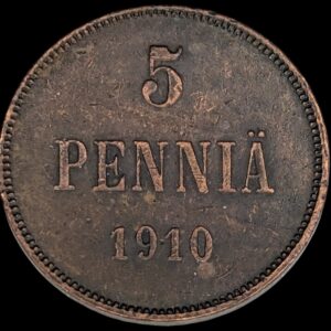 5 Penniä 1910