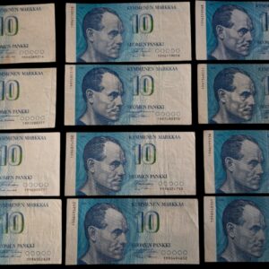 Finland 1980 10 Markkaa, Replacement 199 Series, 12pcs