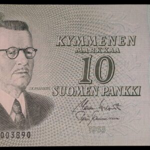 Finland 1963 10 Markkaa Litt. A L8003890 KO – Tam