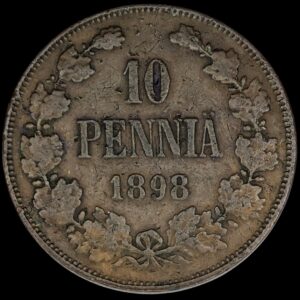 Finland 1898 10 Pennia