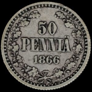 Finland 1866 s 50 Pennia