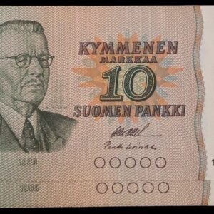 Finland 1980 10 Markkaa Litt. A Replacement Series 199