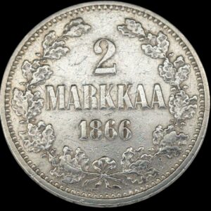 Finland 1866 s 2 Markkaa