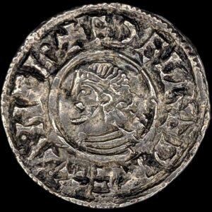 Aethelred II 1009-1017, Aedwald moneyer, Last Small Cross type AR Penny, London