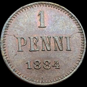 Finland 1884 1 Penni