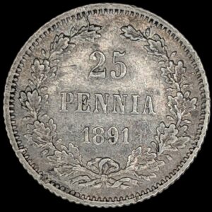 Finland 1891 L 25 Pennia