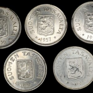 100 Markkaa 1956-1960 5kpl