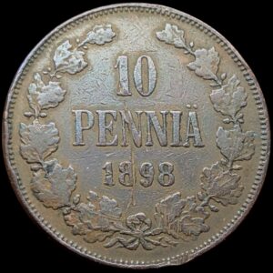Finland 1898 10 Pennia