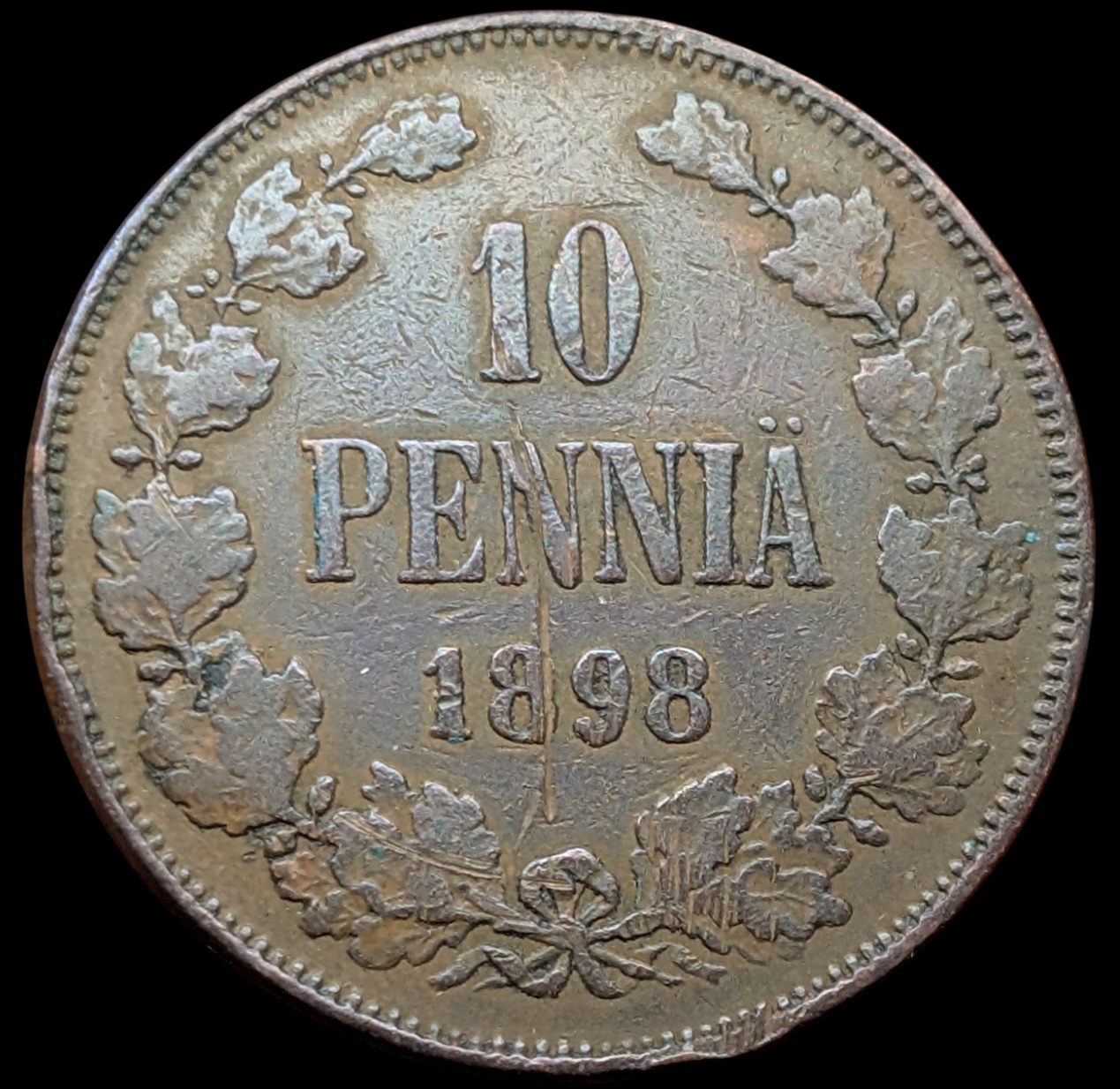 10 Penniä 1898