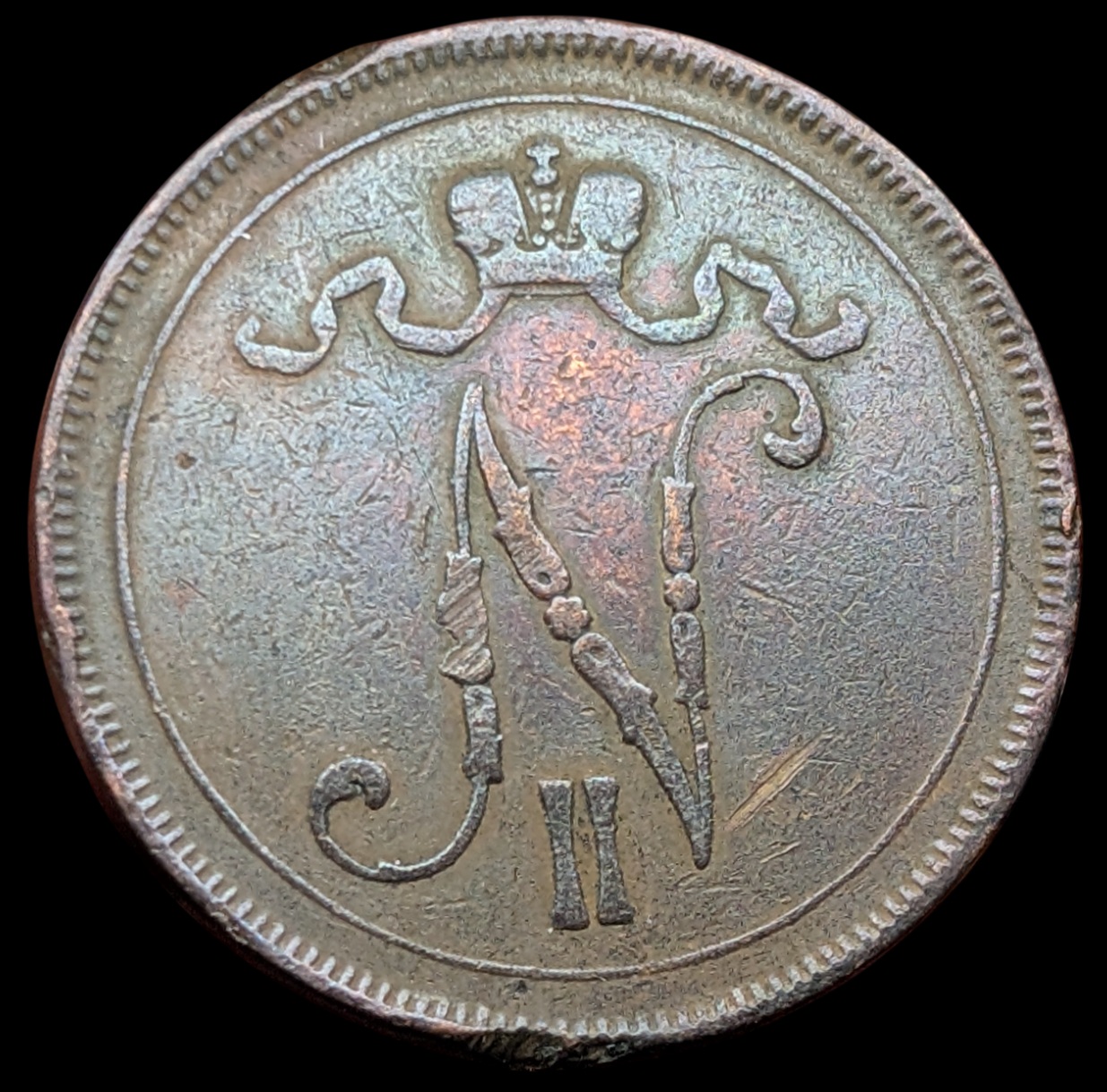 10 Penniä 1898 - Image 2