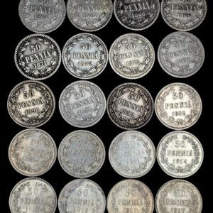 Finland 1864-1917 50 Pennia 20pcs