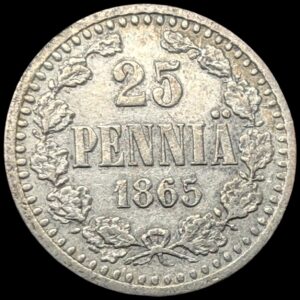 Finland 1865 s 25 Pennia