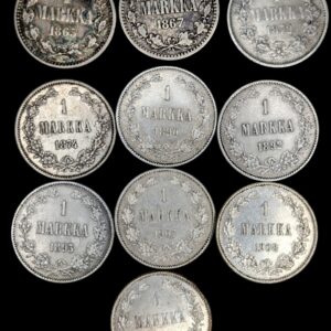 1 Markka 1865-1915 10kpl