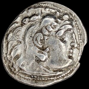 Kings of Thrace, Lysimachos 299-297 BC, AR Drachm, Kolophon