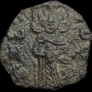 Constantine V with Leo IV 741-775 AD, Æ Follis, Syracuse