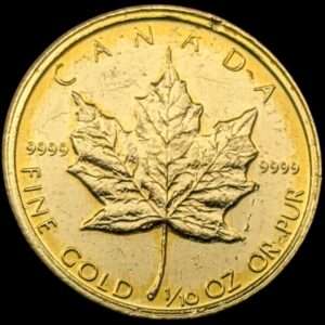 Canada Gold 1989 5 Dollars 1989 1/10 oz