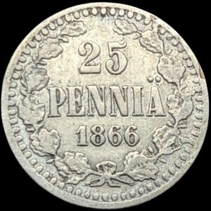 Finland 1866 S 25 Pennia